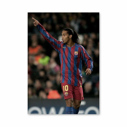 Affiche Ronaldinho Barcelona