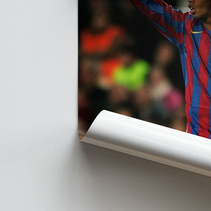 Affiche Ronaldinho Barcelona