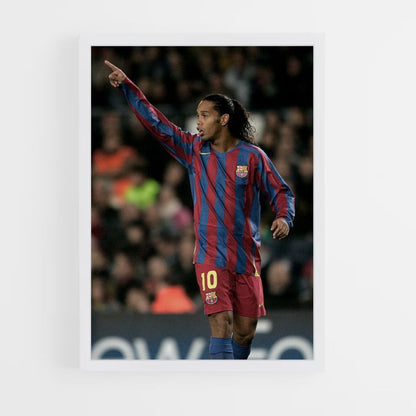 Affiche Ronaldinho Barcelona