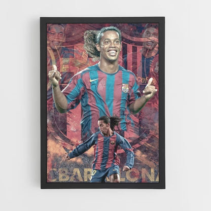 Poster Voetbal Ronaldinho