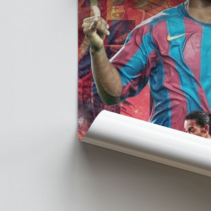 Poster Voetbal Ronaldinho