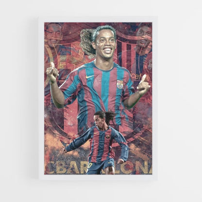 Poster Voetbal Ronaldinho