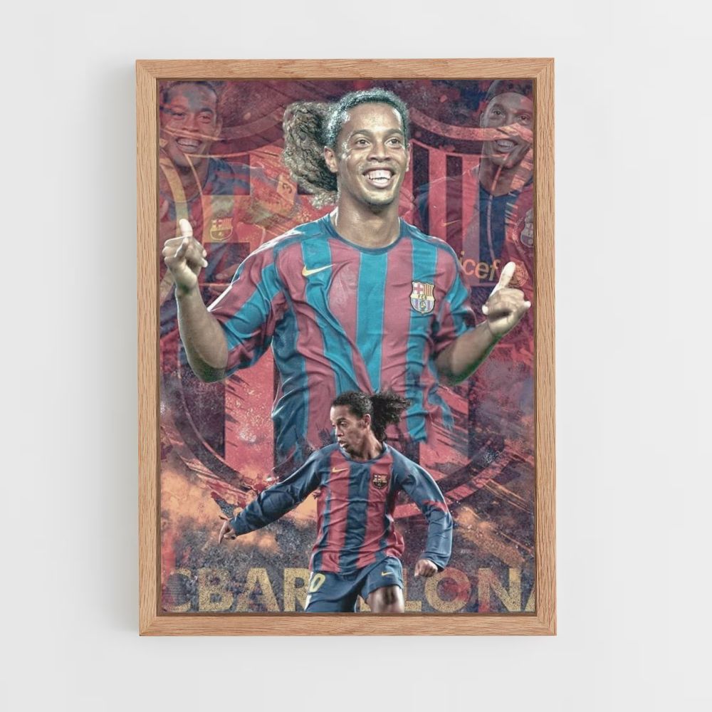 Poster Voetbal Ronaldinho