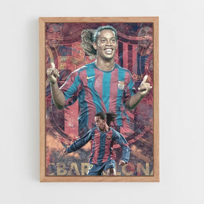 Poster Voetbal Ronaldinho