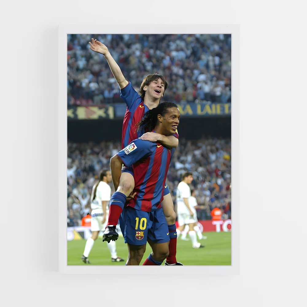 ronaldinho-9 cadre Blanc