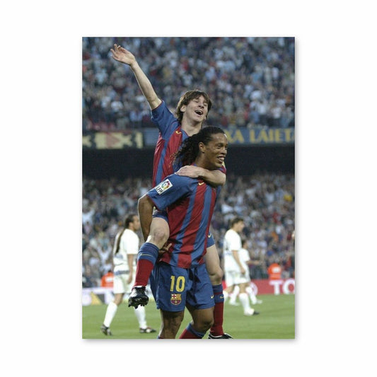 Affiche Ronaldinho Messi