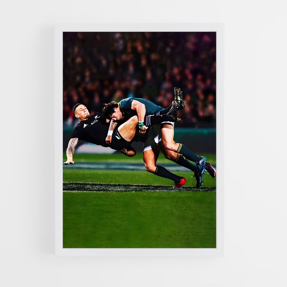 rugby-3 cadre Blanc