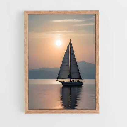 sailboat-5 cadre Bois clair