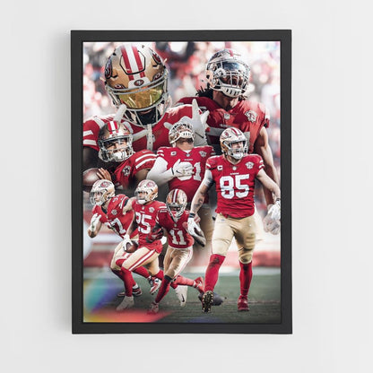 San Francisco 49ers teamposter