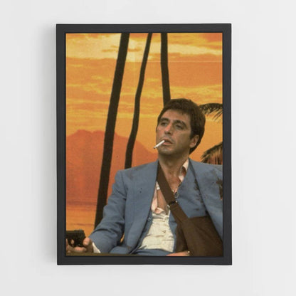 Tropische Scarface-poster