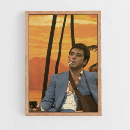 Tropische Scarface-poster