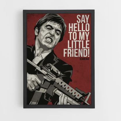 Poster Scarface Zeg hallo