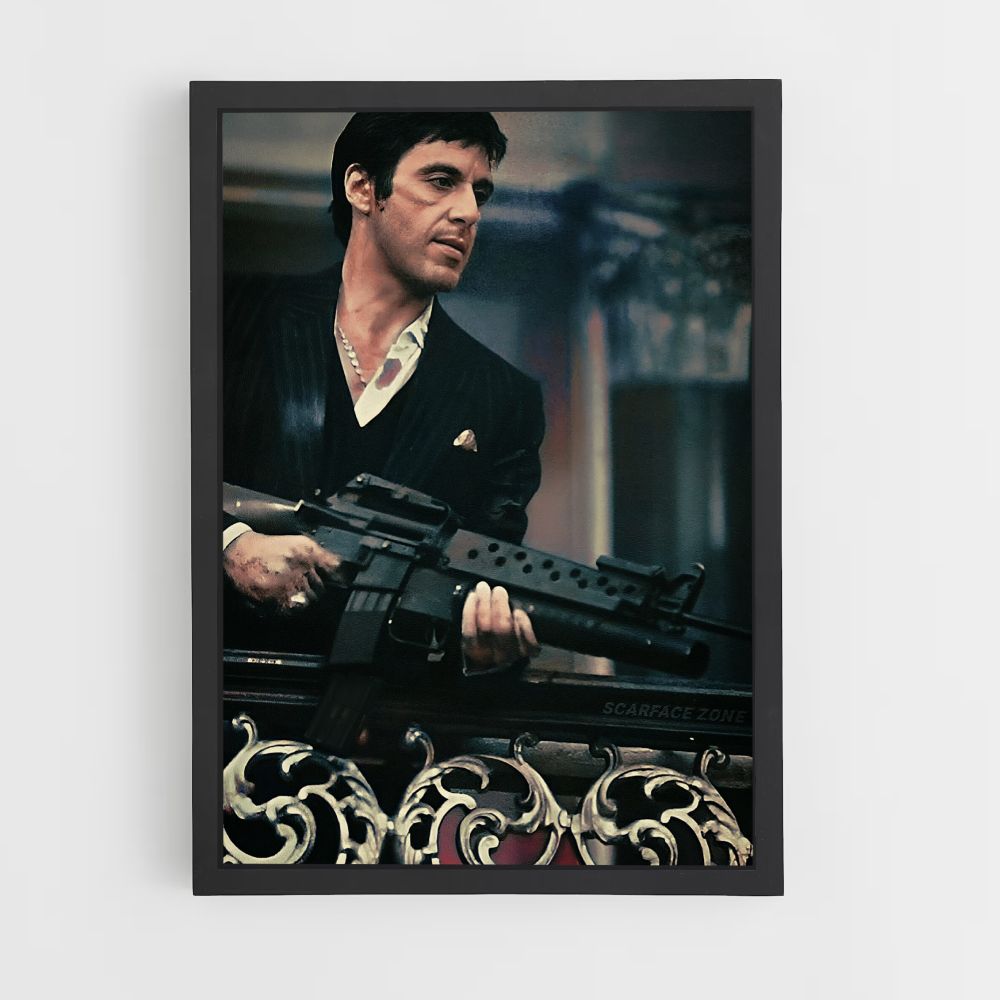 Scarface machinepistoolposter