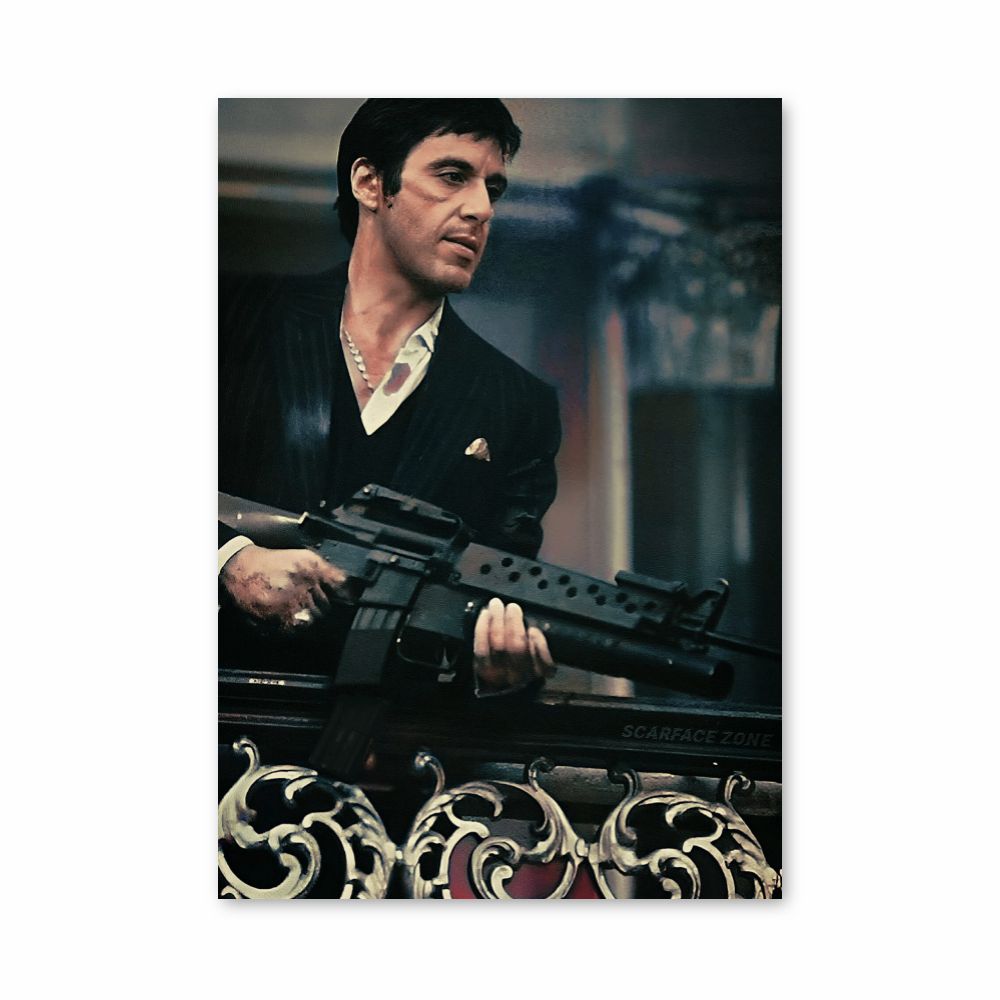 Scarface machinepistoolposter