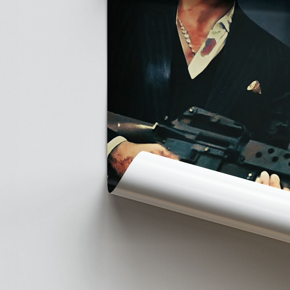 Scarface machinepistoolposter