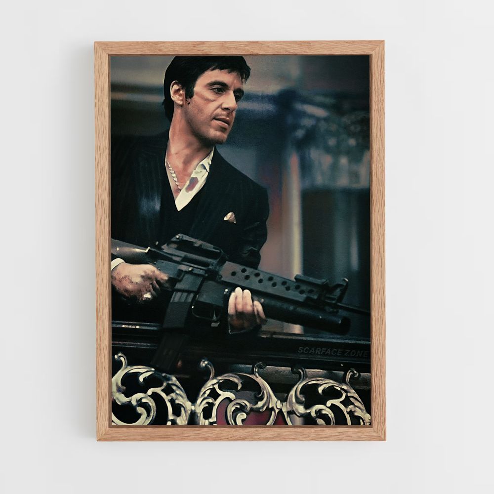 Scarface machinepistoolposter