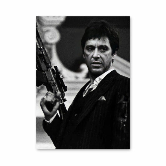 Poster Scarface Zwart en Wit