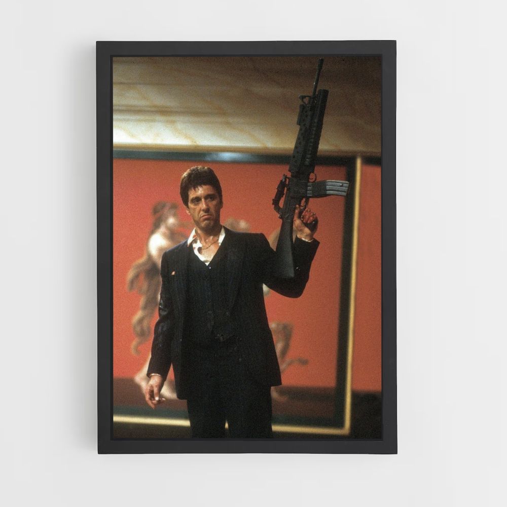 Poster Scarface schieten