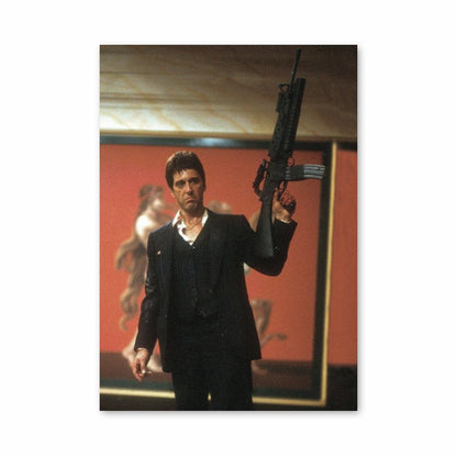 Poster Scarface schieten