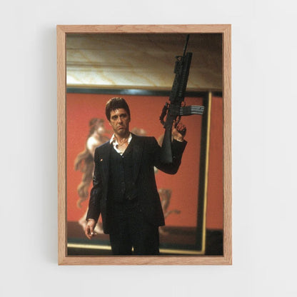 Poster Scarface schieten