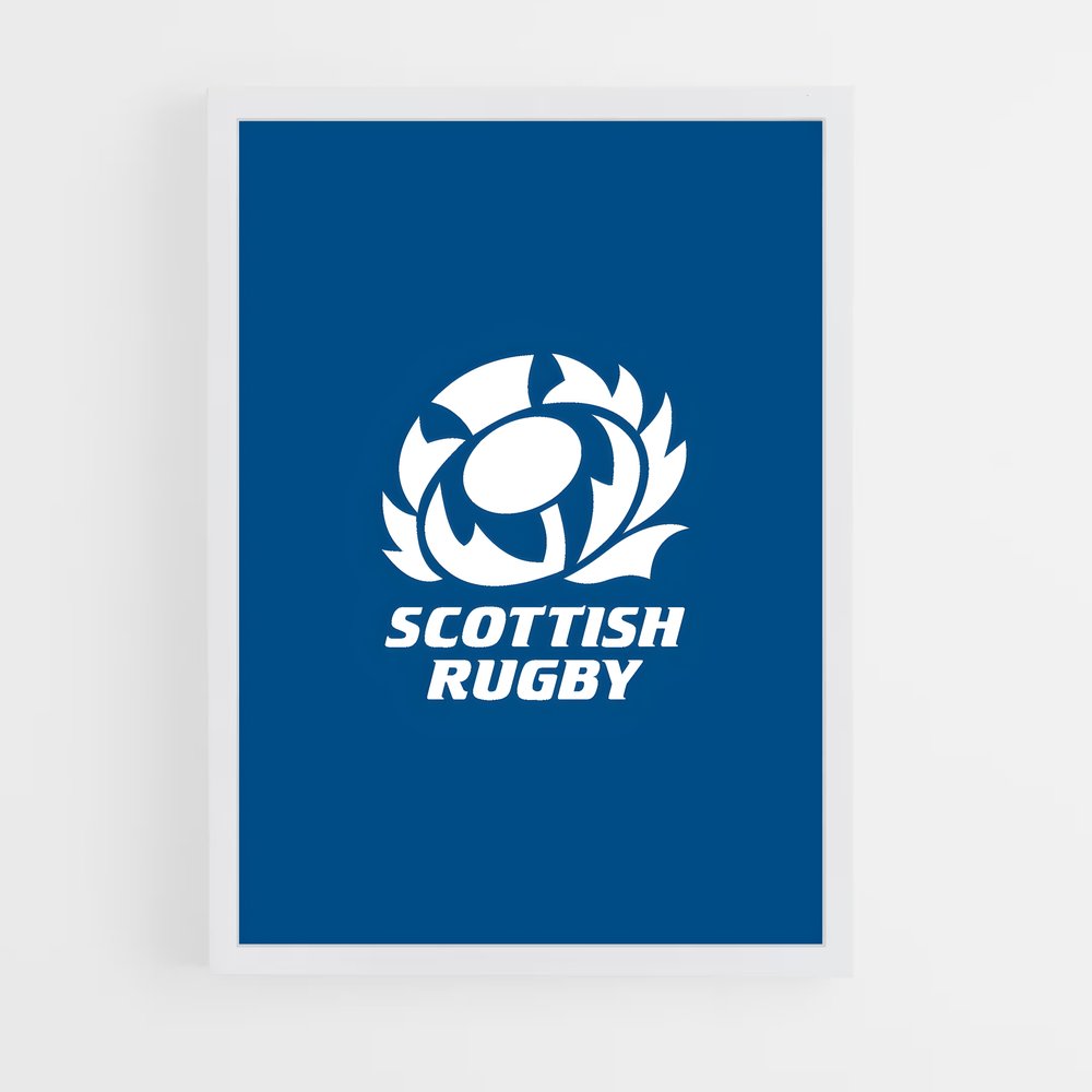 scotland-rugby-11 cadre Blanc