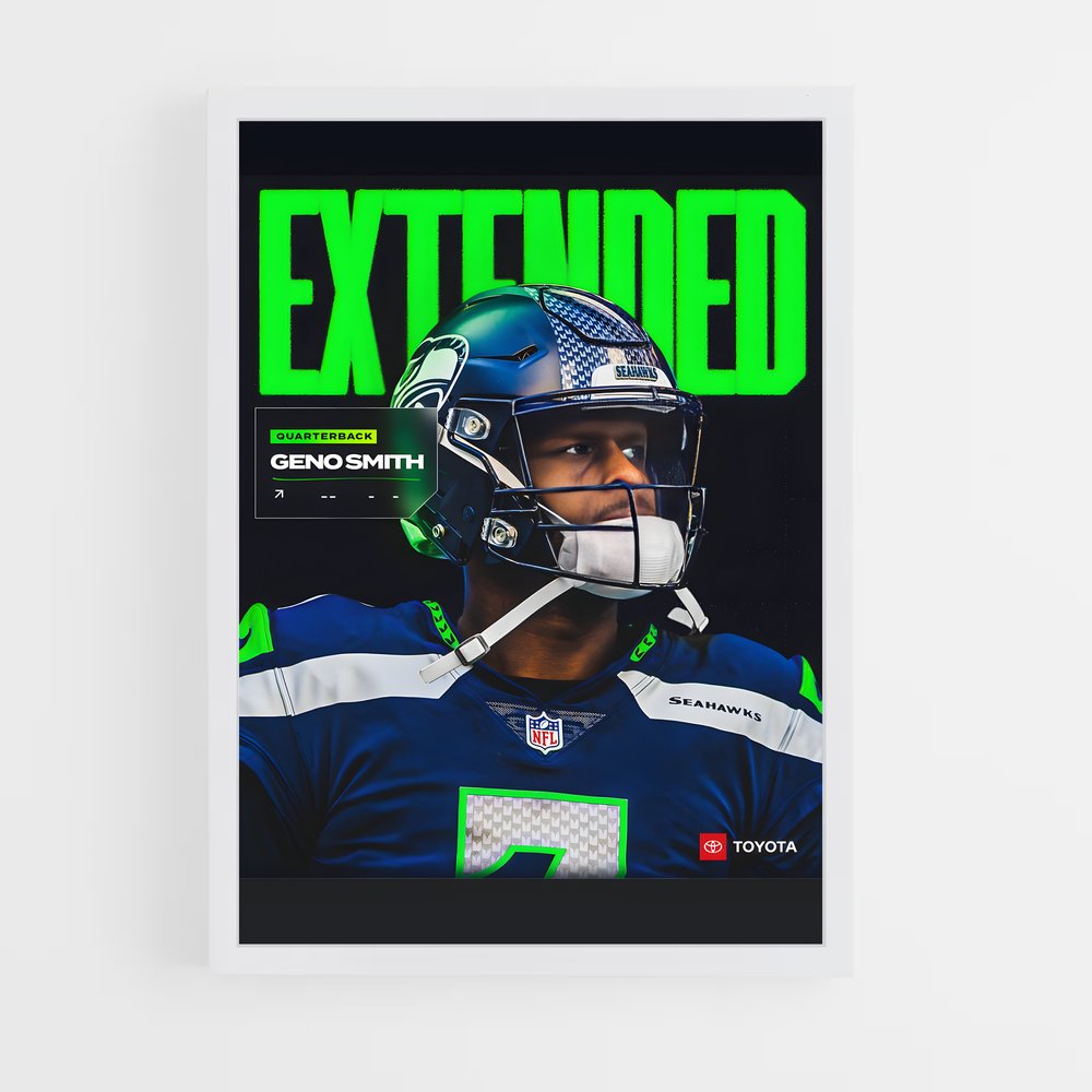 seahawks-4 cadre Blanc