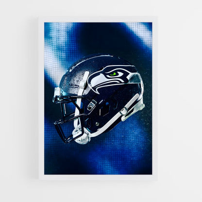 seahawks-8 cadre Blanc