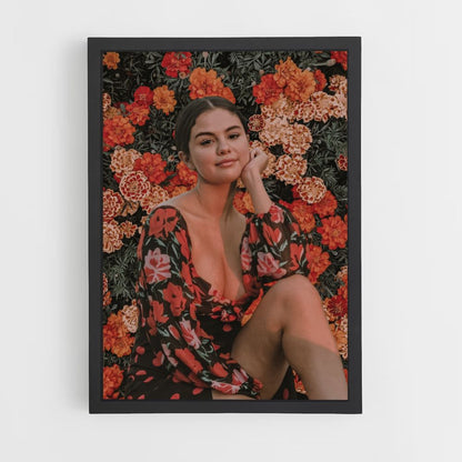 Poster Selena Gomez-bloemen