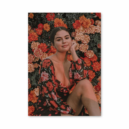 Poster Selena Gomez-bloemen