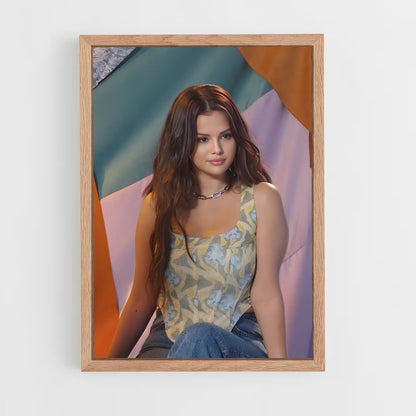selena-gomez-6 cadre Bois clair