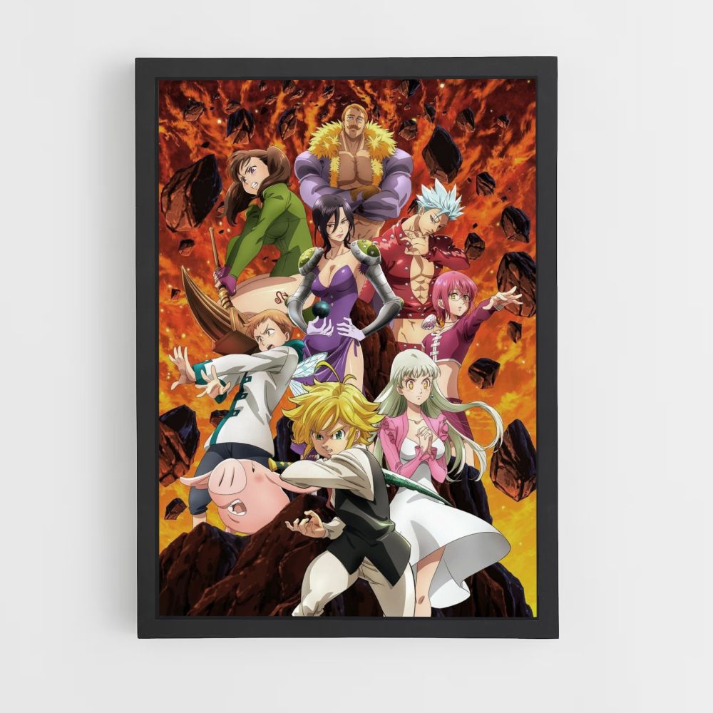 Poster Nanatsu geen Taizai-gevecht