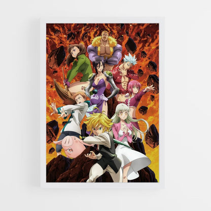 Poster Nanatsu geen Taizai-gevecht