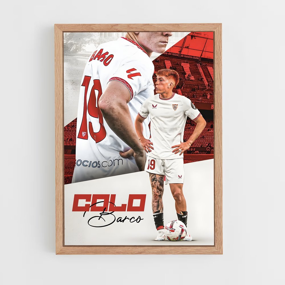 sevilla-fc-14 cadre Bois clair