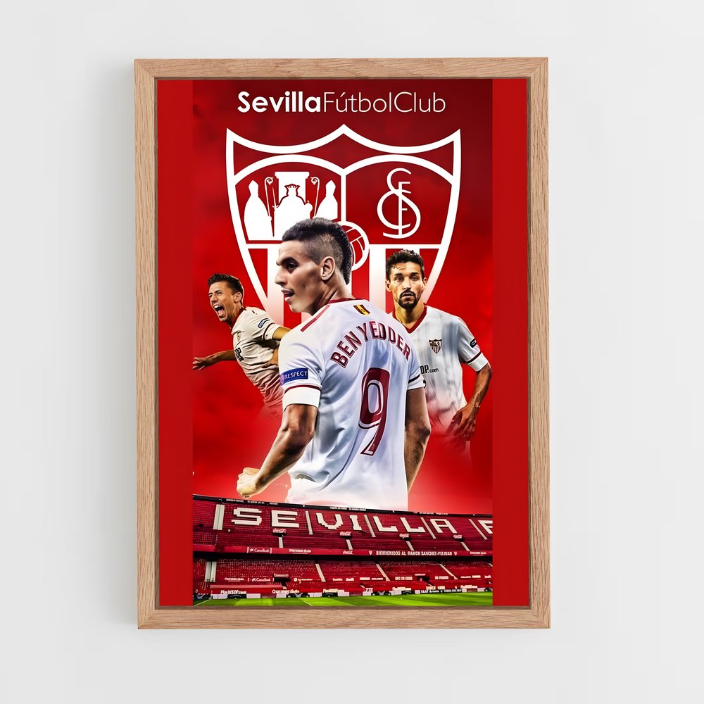 sevilla-fc-2 cadre Bois clair