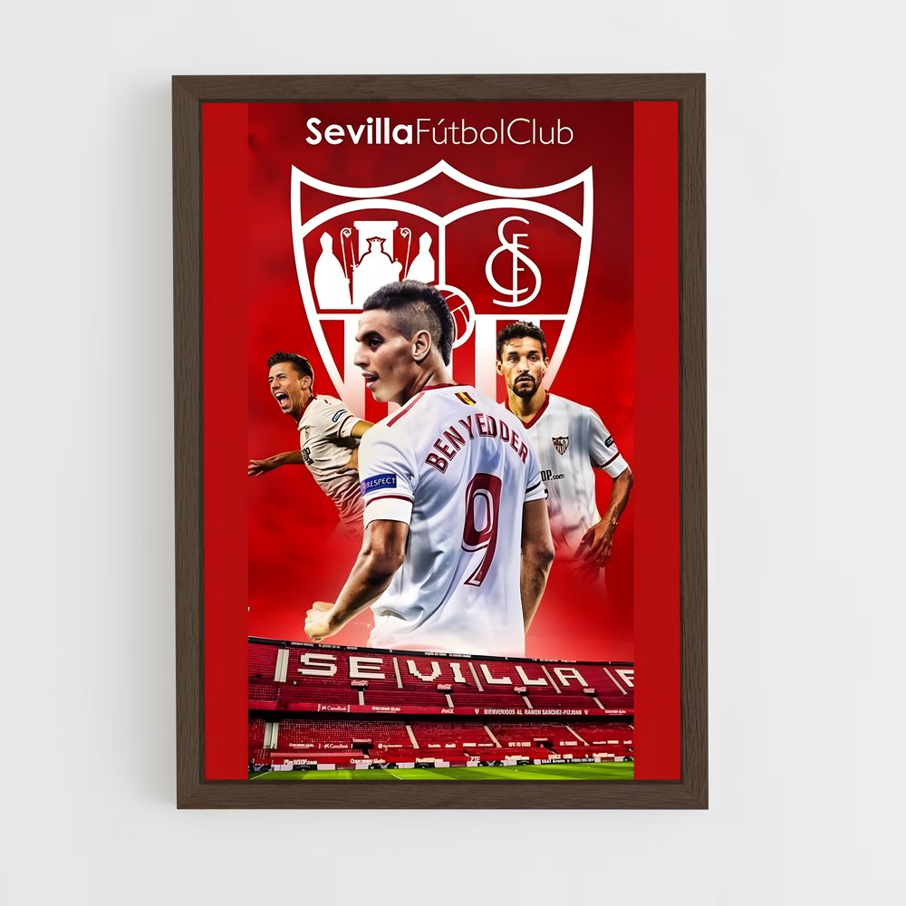 sevilla-fc-2 cadre Bois foncé