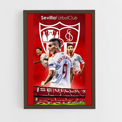 sevilla-fc-2 cadre Bois foncé