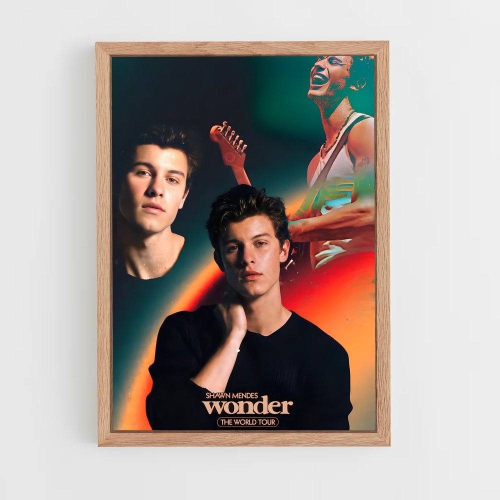 shawn-mendes-4 cadre Bois clair