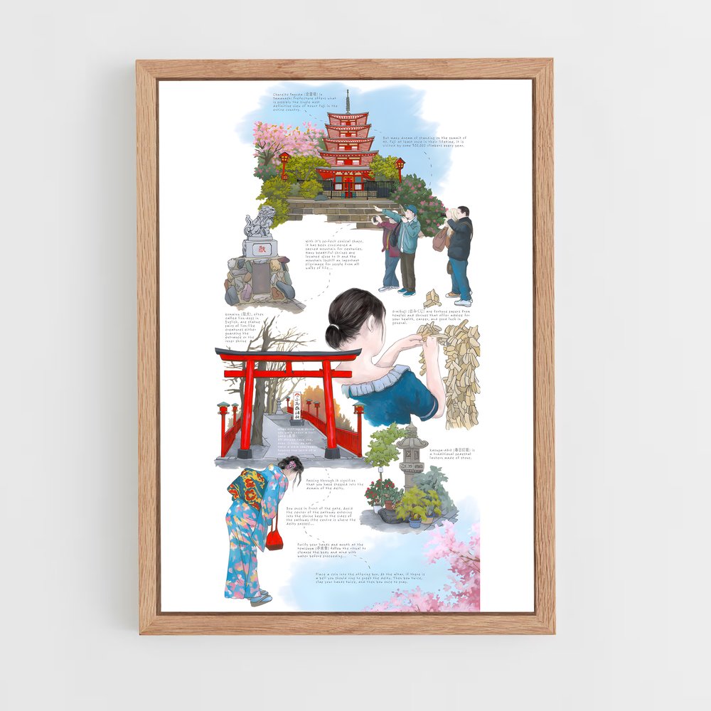 shinto-11 cadre Bois clair