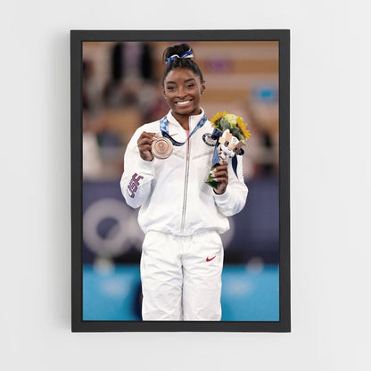 Poster Simone Biles-medaille