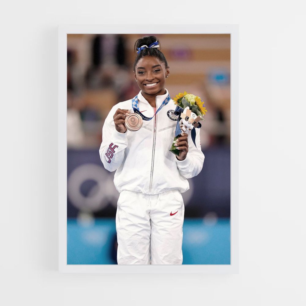 Poster Simone Biles-medaille