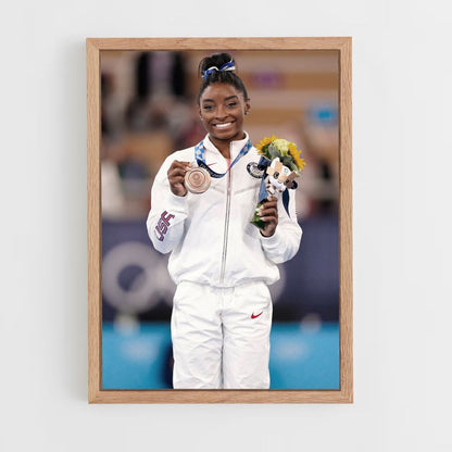 Poster Simone Biles-medaille