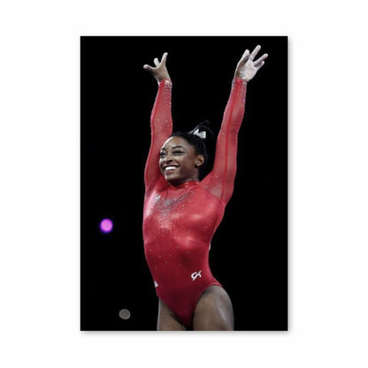 Poster Simone Biles Rood