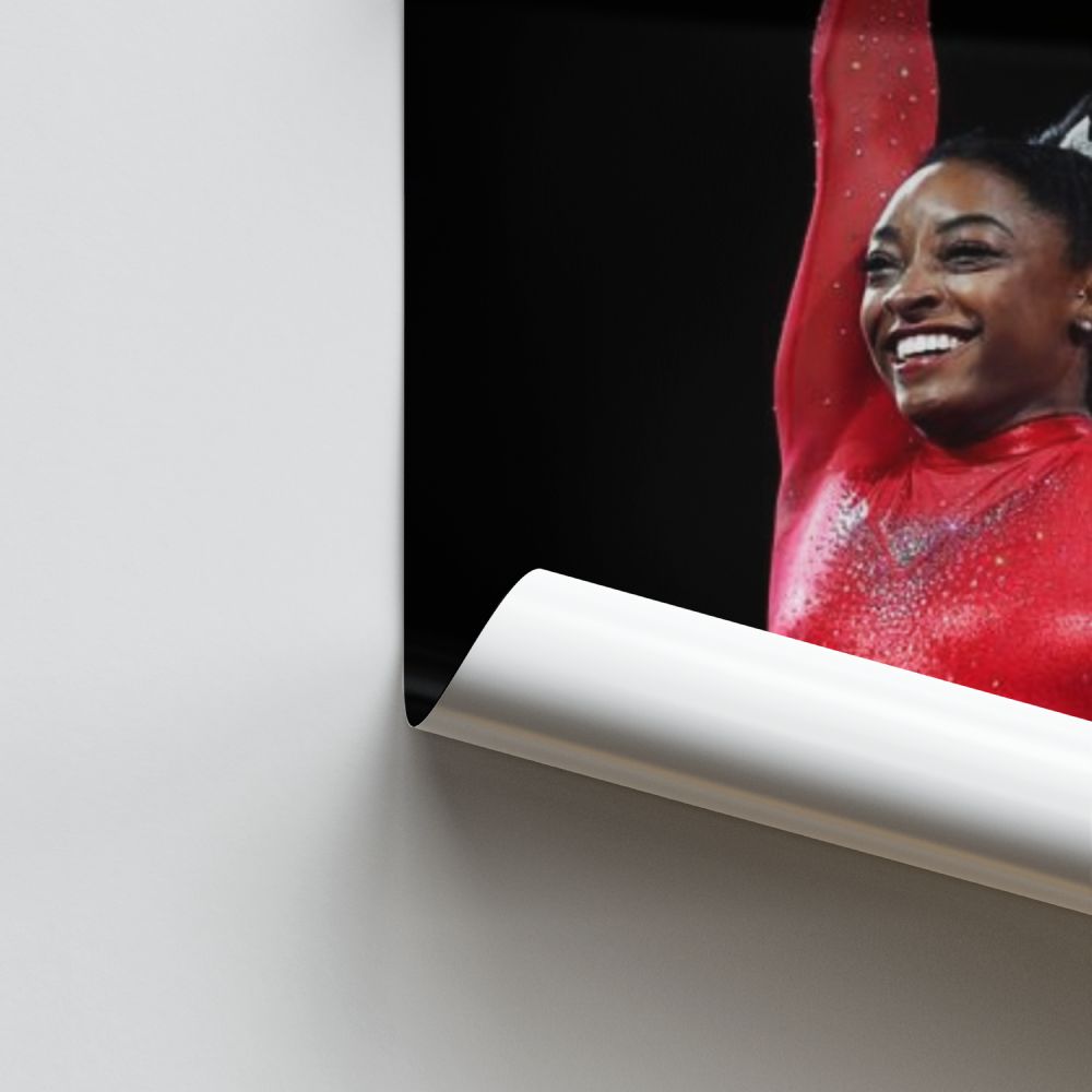 Poster Simone Biles Rood