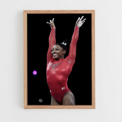 Poster Simone Biles Rood