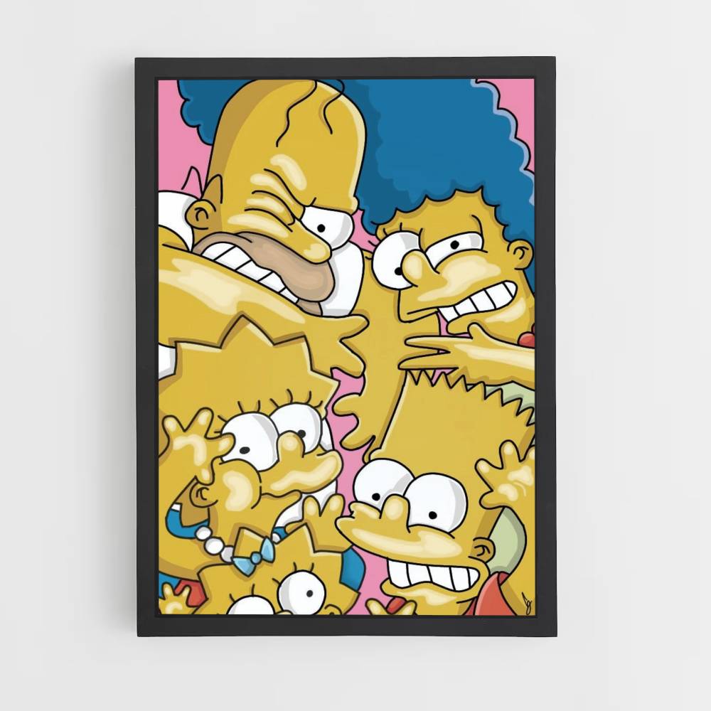 Affiche Simpsons-familie