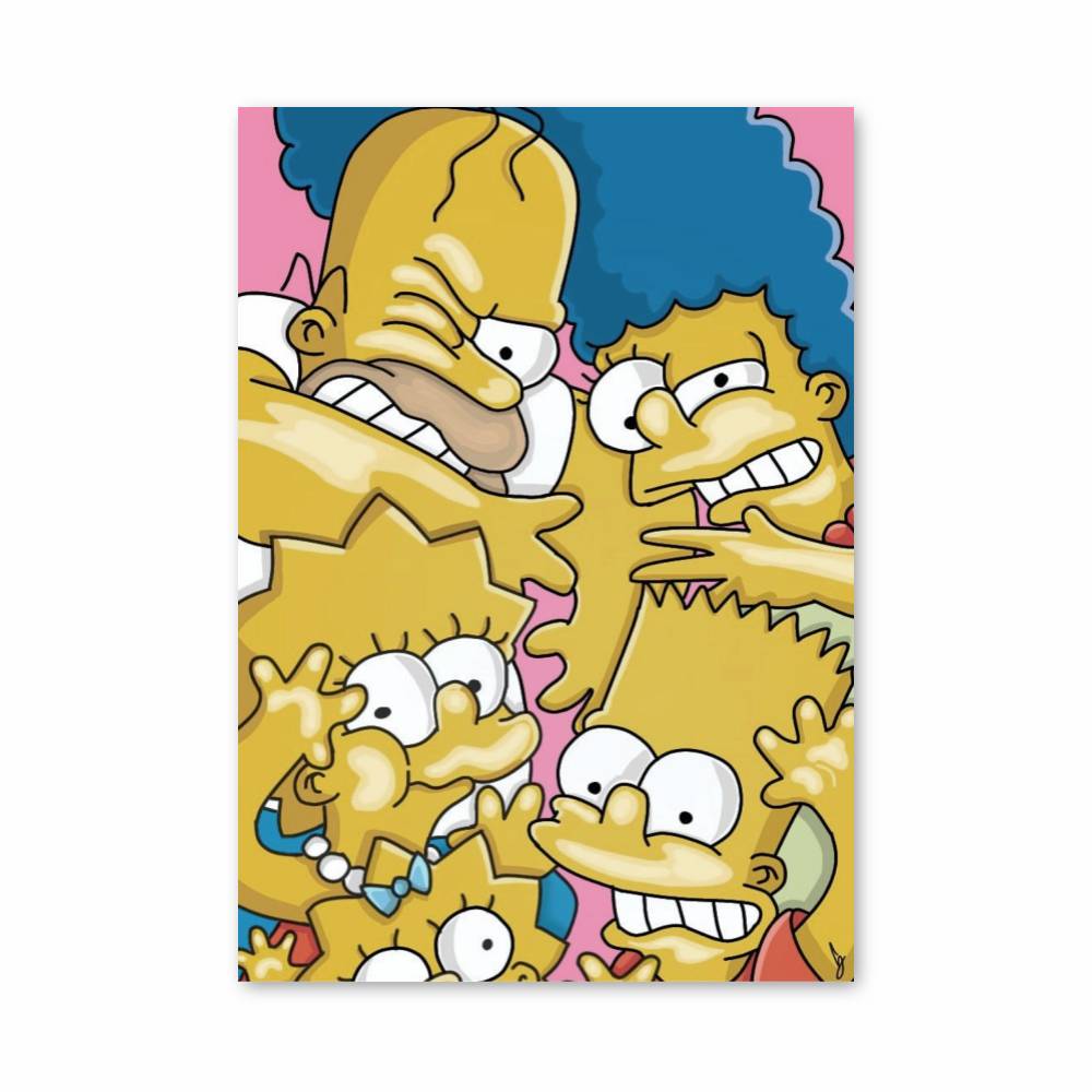 Poster Famille Simpsons