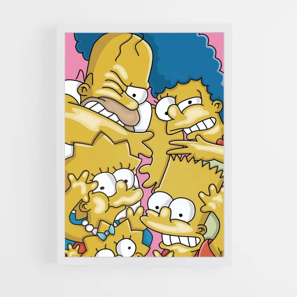 Affiche Simpsons-familie