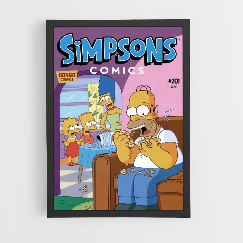 Poster Simpsons-koekjes