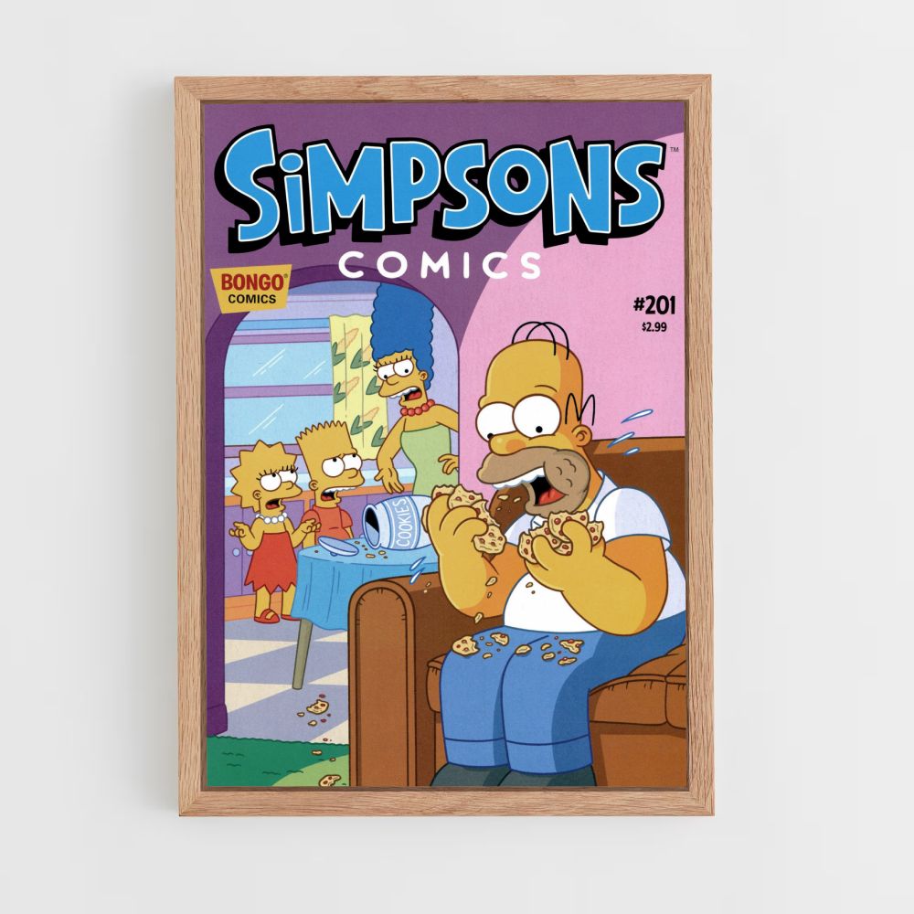 Poster Simpsons-koekjes