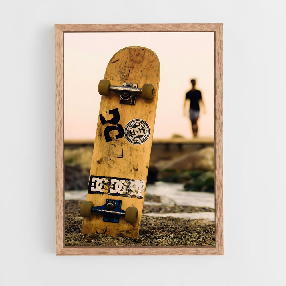 skateboard-1 cadre Bois clair